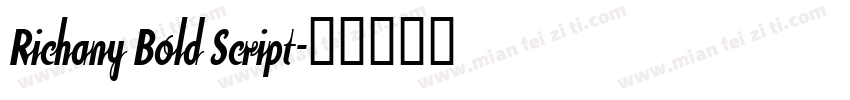 Richany Bold Script字体转换